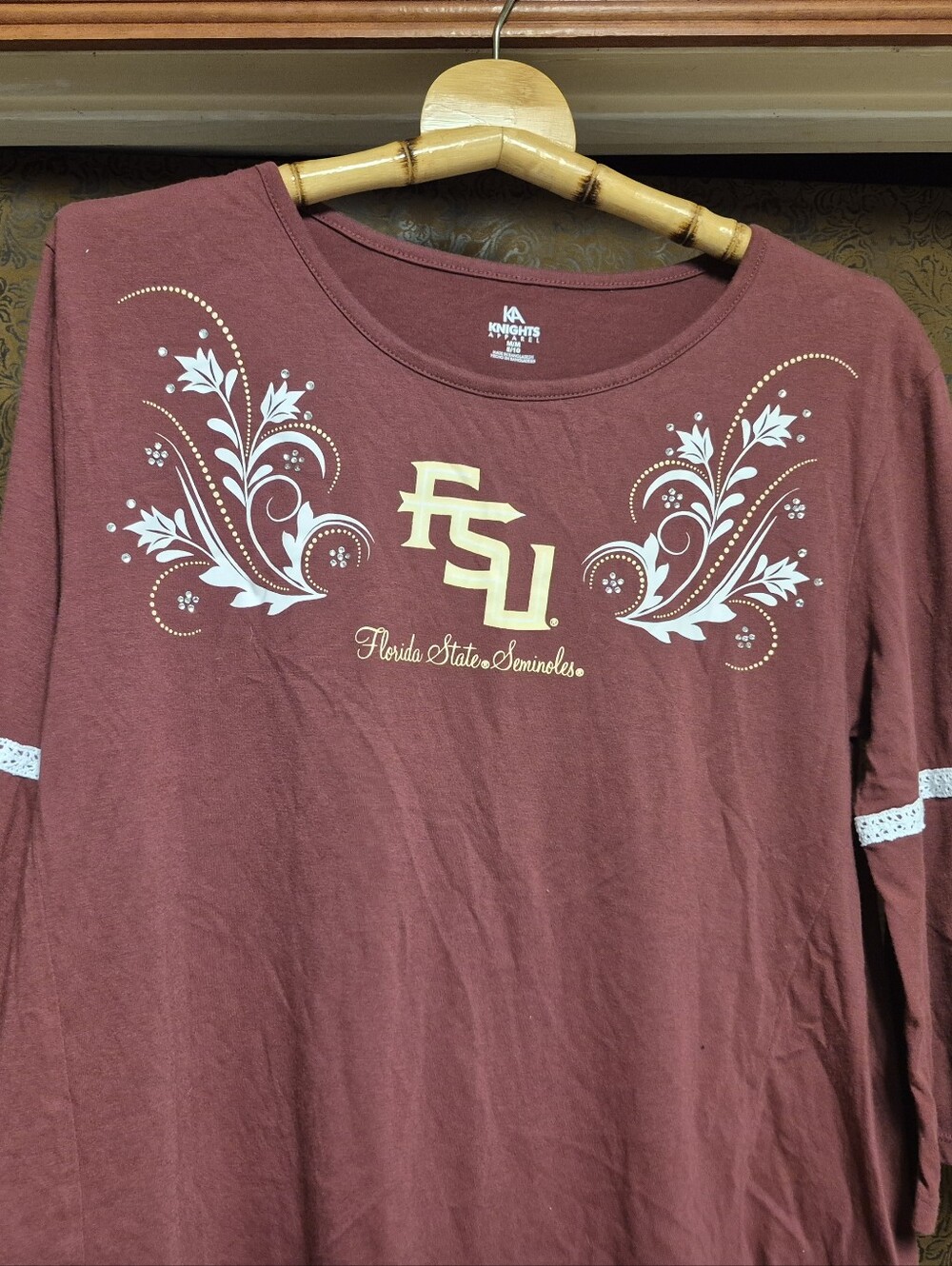 FSU Florida State Seminoles Maroon Long Sleeve Blouse